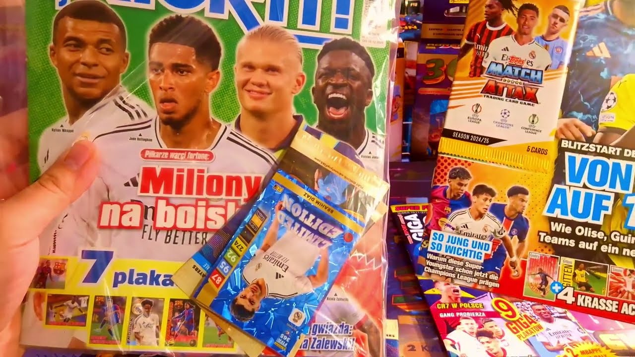 UNBOXING PACZKI Z EMPIKA GAZETKI ECO PACKI MULTIPACK PANINI FIFA 365 2025 I MATCH ATTAX 2025