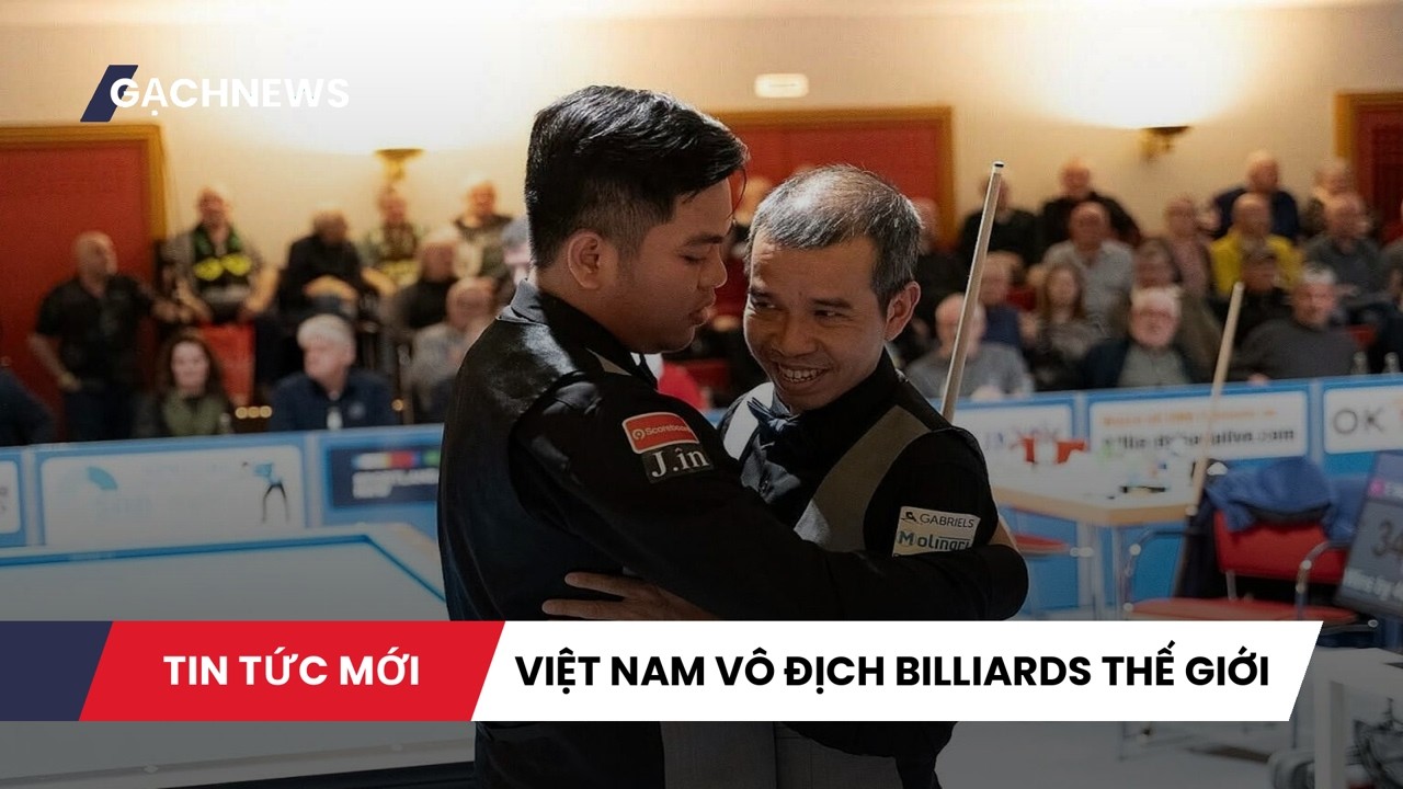 VIỆT NAM VÔ ĐỊCH BILLIARDS ĐỒNG ĐỘI THẾ GIỚI: Hạ chủ nhà Đức tại Viersen