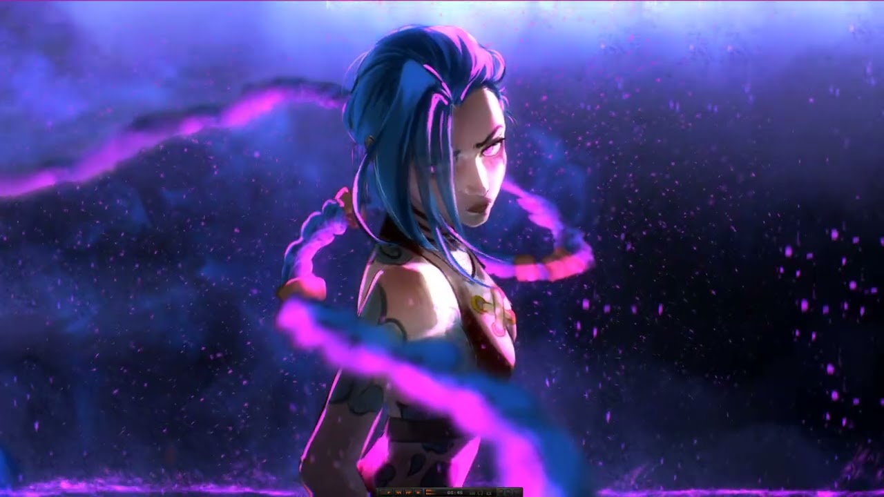 Ashnikko Paint The Town Blue (from the series Arcane League of Legends)