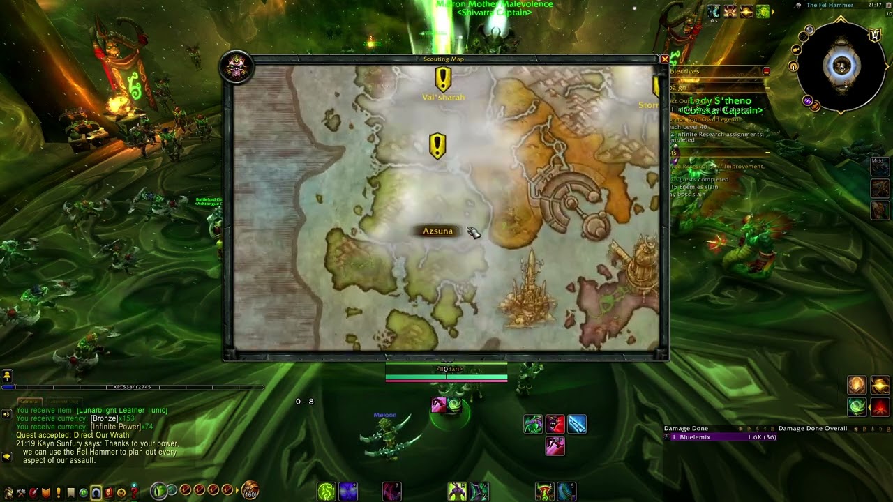 WoW War Within - Legion Remix Patch 11.2.5 Задание: Направь наш гнев