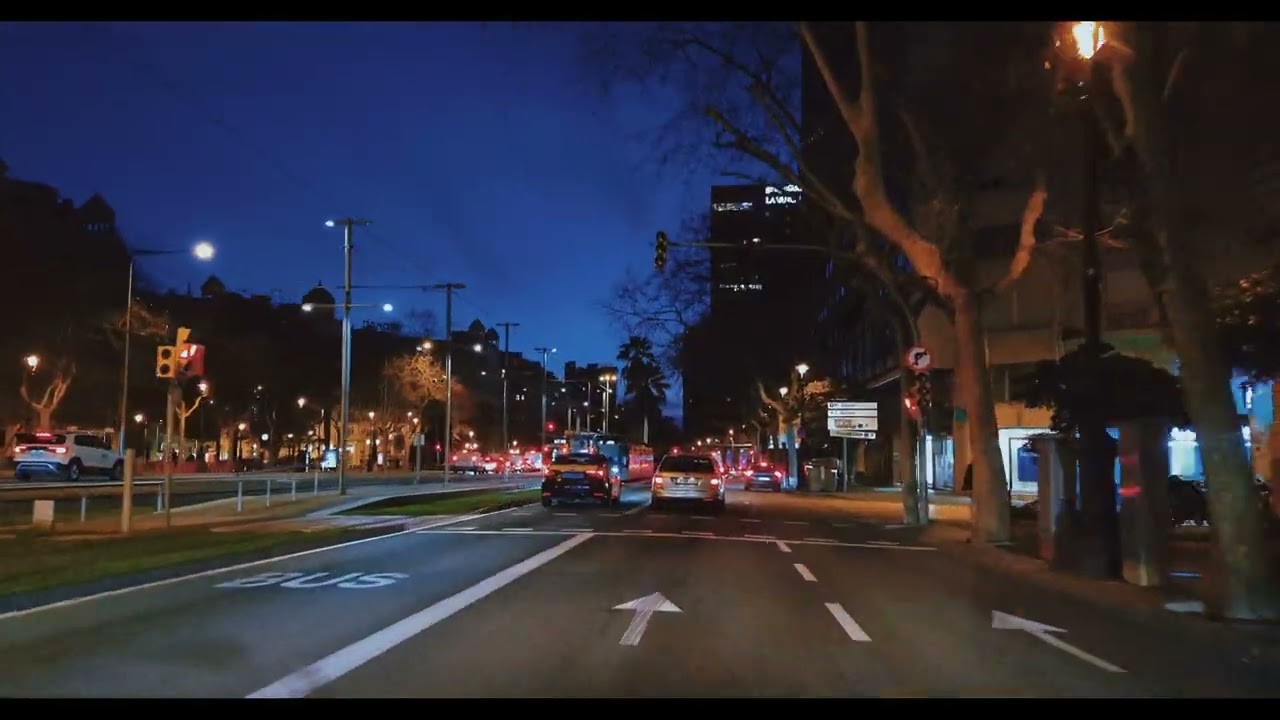 Beautiful Driving in the city of Barcelona in the Morning #Spain #Dawn #Fresh Air