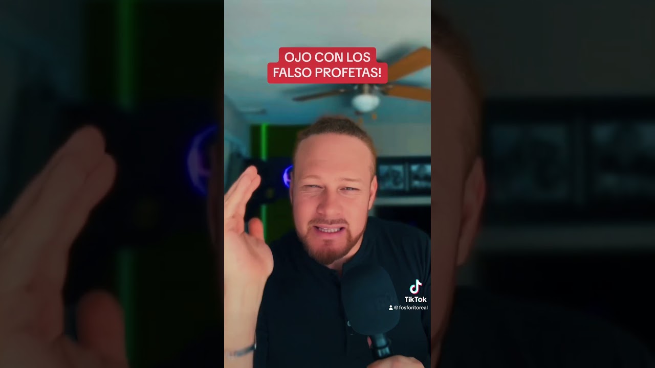 Ojo con los falsos profetas! Video completo en tiktok @fosforitoreal