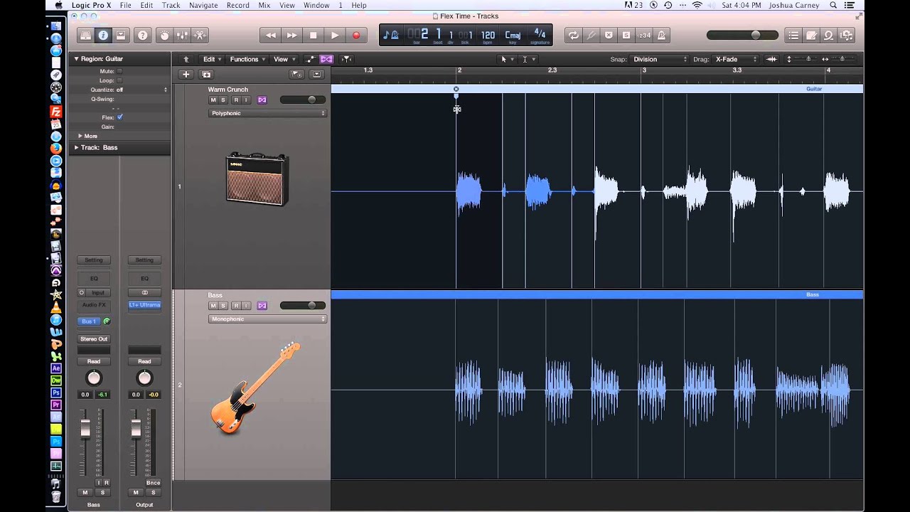 Logic Pro X - Video Tutorial 18 - Flex Time Part 1 - Polyphonic and Monophonic