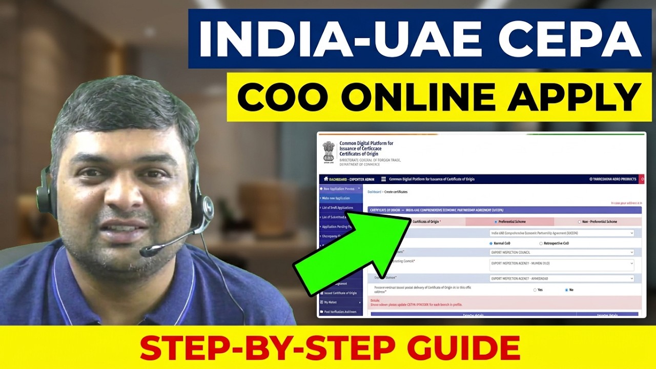 India UAE CEPA certificate of Origin? How to apply Certificate of Origin for IUCEPA FTA?