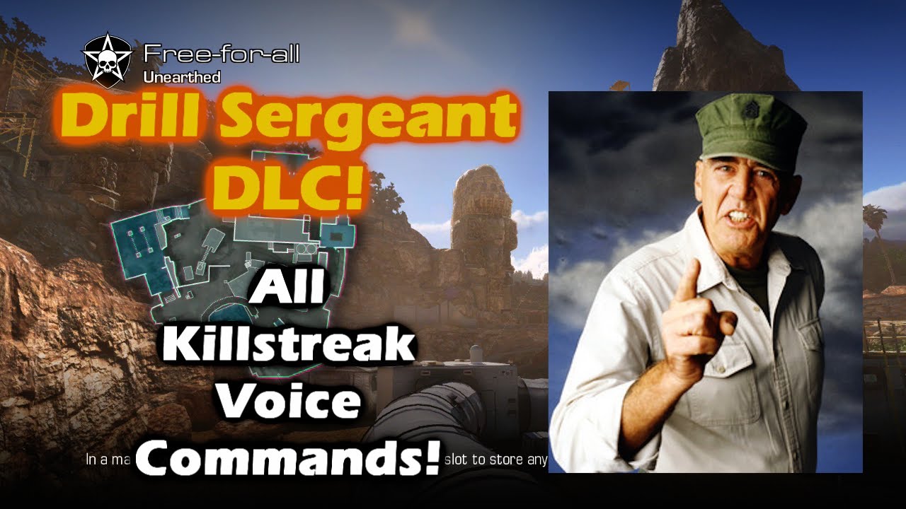 Drill Sergeant DLC All Killstreak Voice Commands! Call of Duty Ghosts!