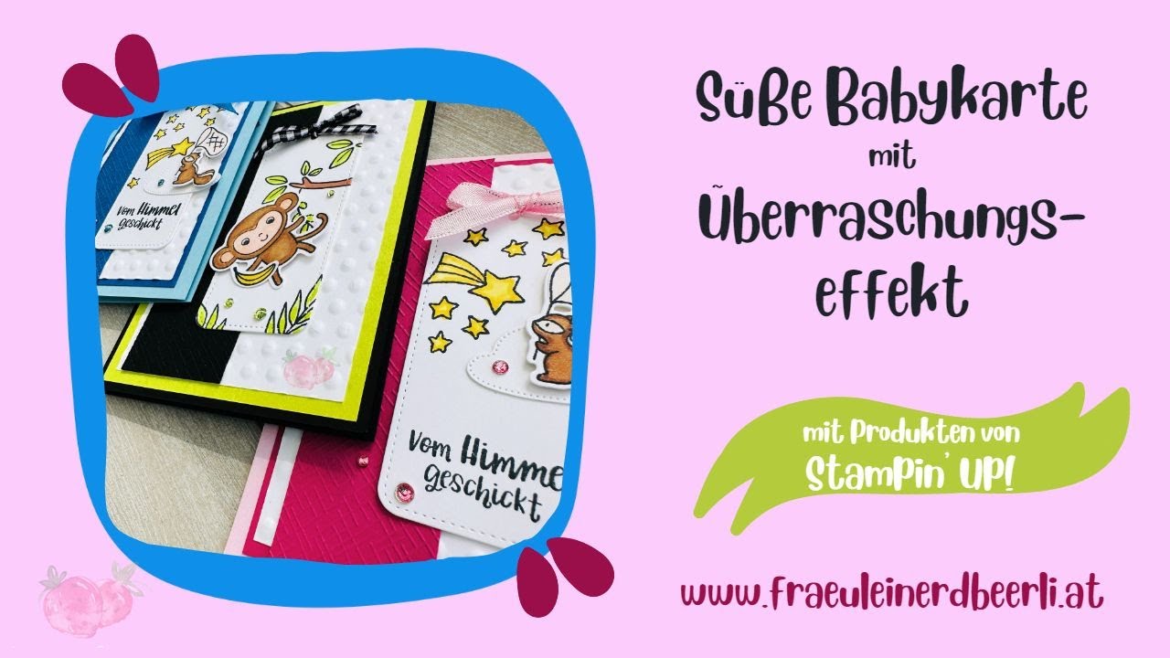 Karte mit Überraschungseffekt mit Produkten von Stampin' Up!