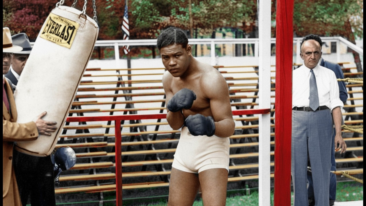 Joe Louis & Max Schmeling Train for Highly the Rematch (1938) &ndash; Rare HD Colorized
