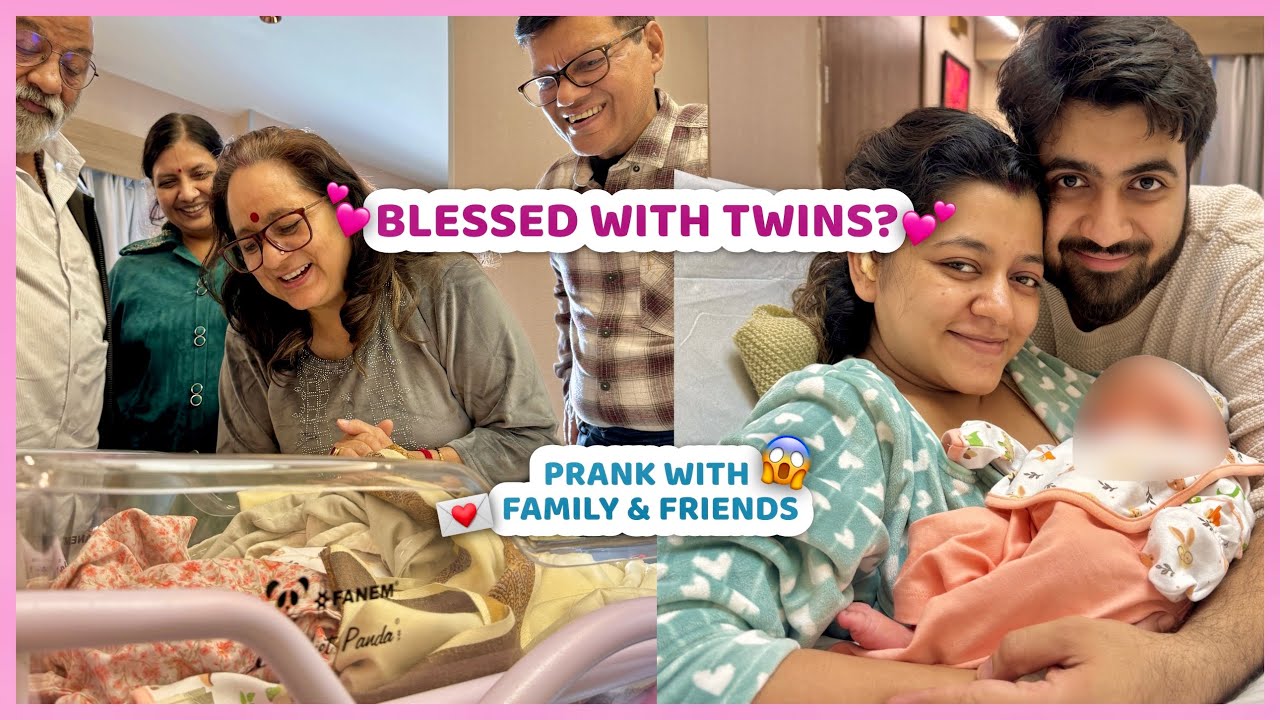 We are blessed with TWINS? 😱❤️ Prank with Family & Friends 🤫