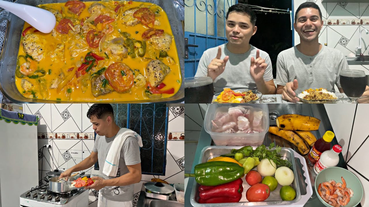 MOQUECA DE PIRARUCU E FAROFA DE BANANA DA TERRA