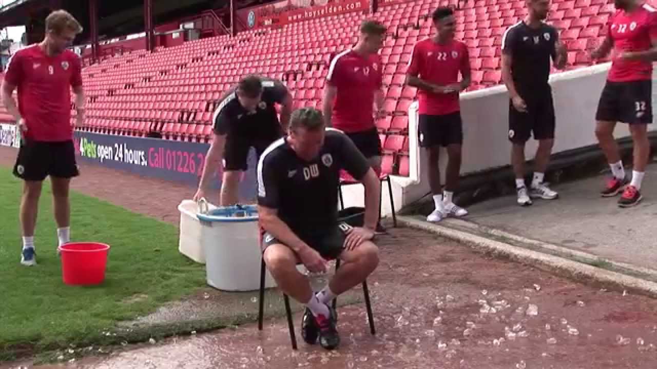 Barnsley FC  manager Danny Wilson's ALS Ice Bucket Challenge