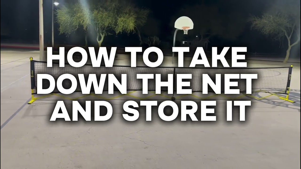 Srikel FlashCourt 3.0 Pickleball Net Setup and Takedown Tutorial 