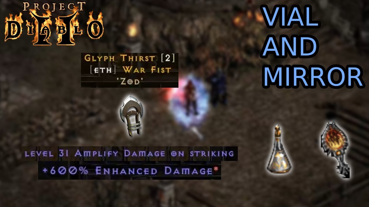 INSANE 600% ED AMPLIFY DAMAGE CLAW | VIAL + MIRROR | Project Diablo 2 Season 10