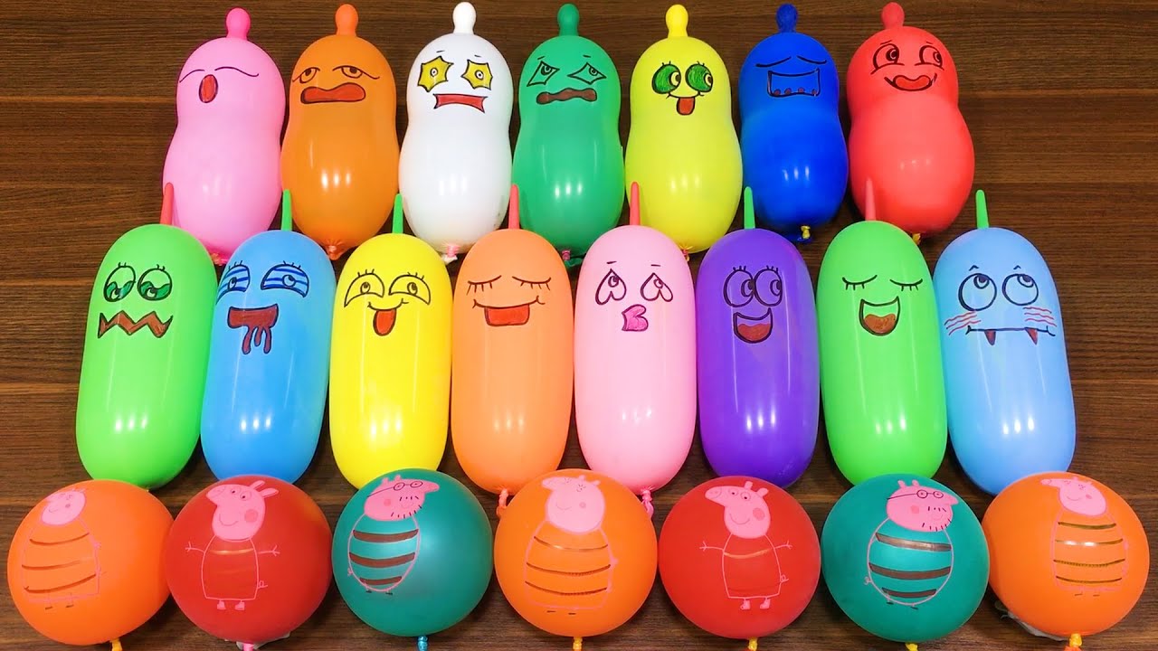 Making CRUNCHY Slime with funny Balloons!! Satisfying Slime Taylor RS #353