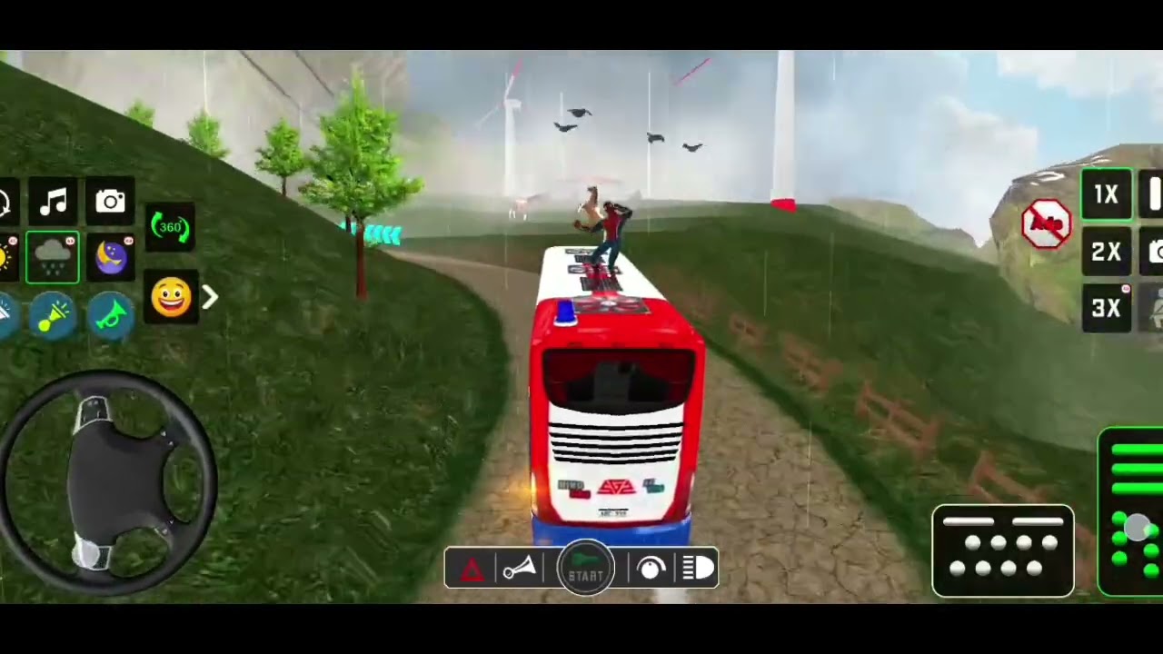 US Coach Bus Simulator 3D  Mountain Road Bus Driving Gameplay
