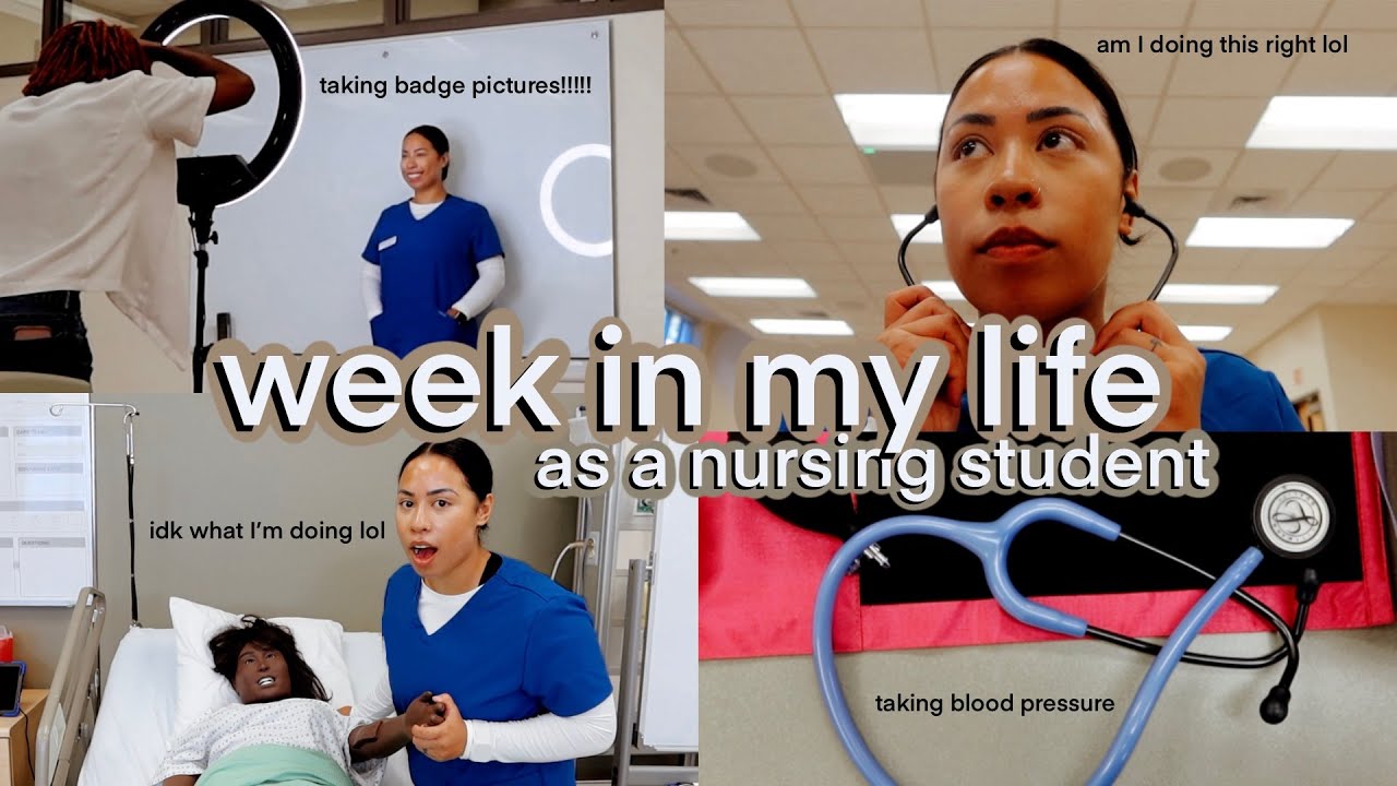 nursing student week in my life vlog ♥ taking blood pressure, fundamentals lab, studying