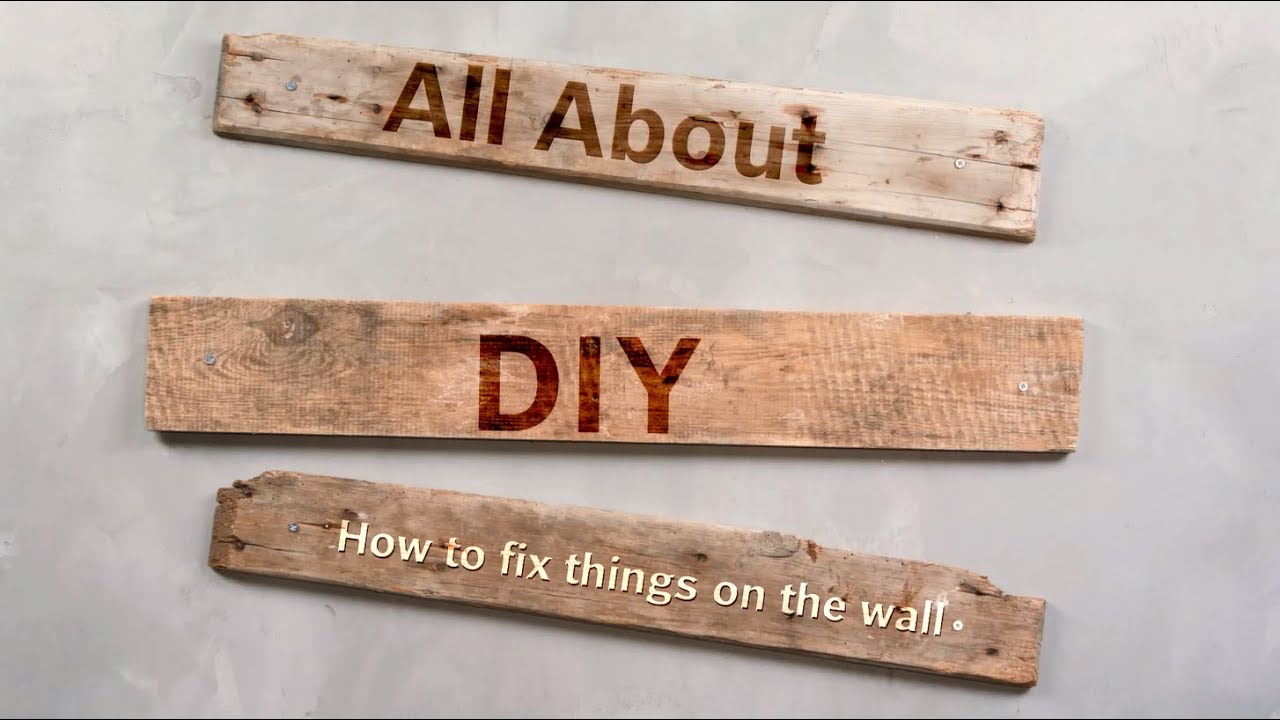 How to fix things to a wall