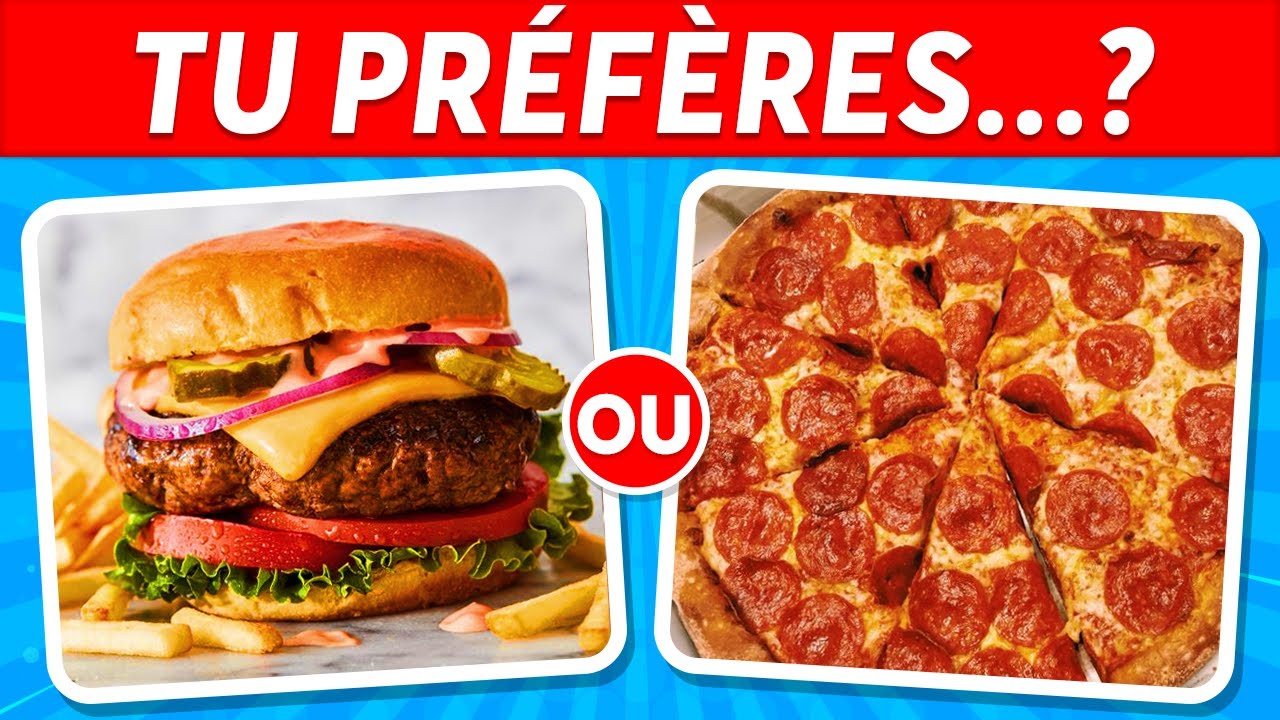 Tu préfères ? 50 DILEMMES de NOURRITURE 🍔🍕