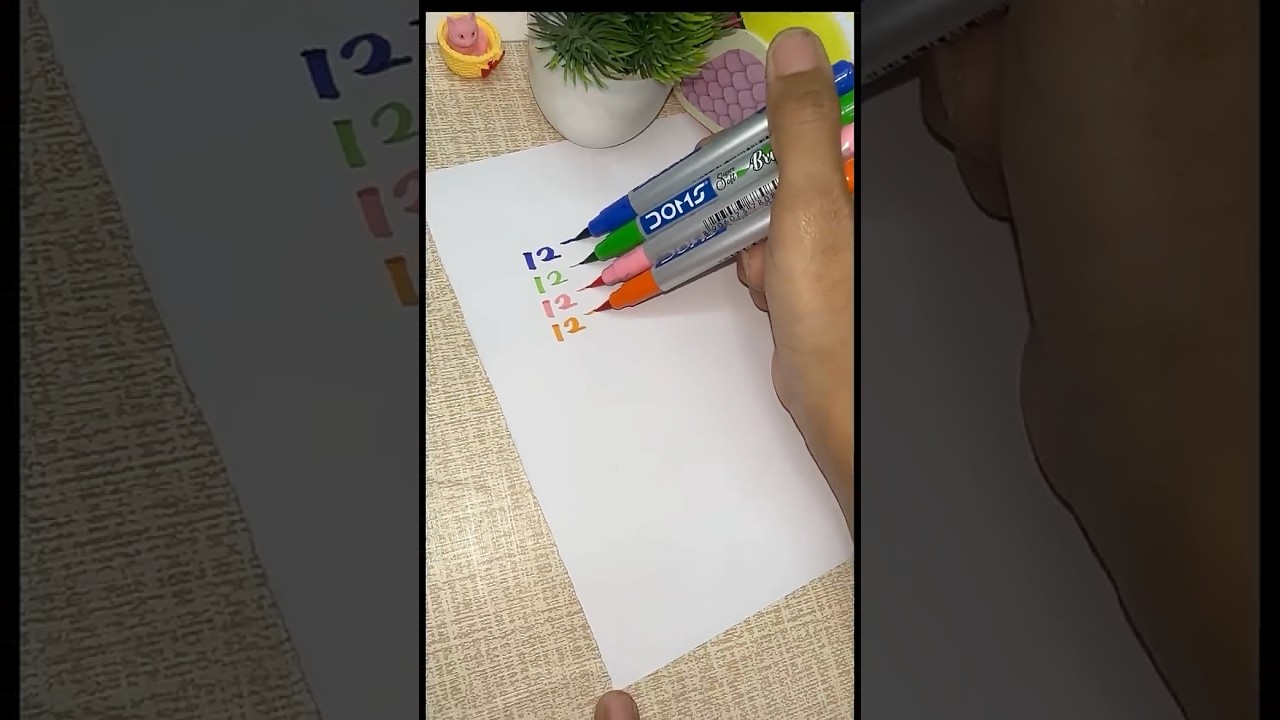 Number writing 🩷 #art #trending #shorts #satisfying #number #maths #3d #drawing #craetive #ytshorts