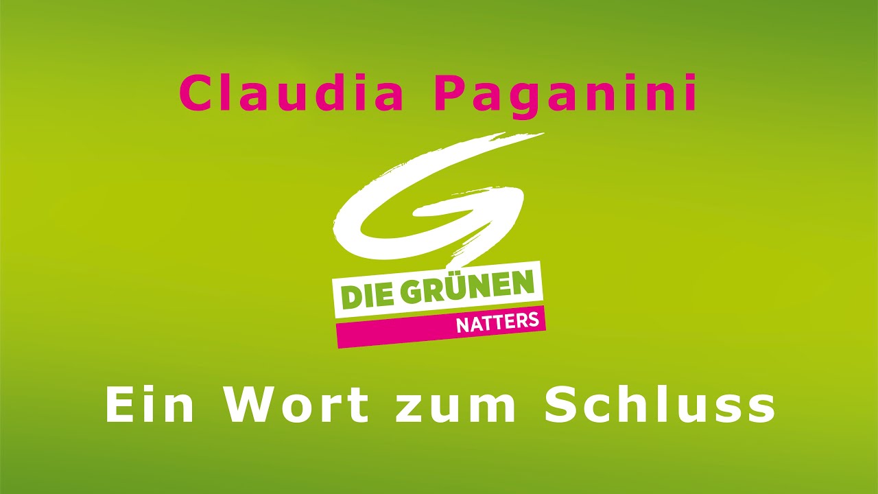 Grüne Natters - ein Wort am Schluss