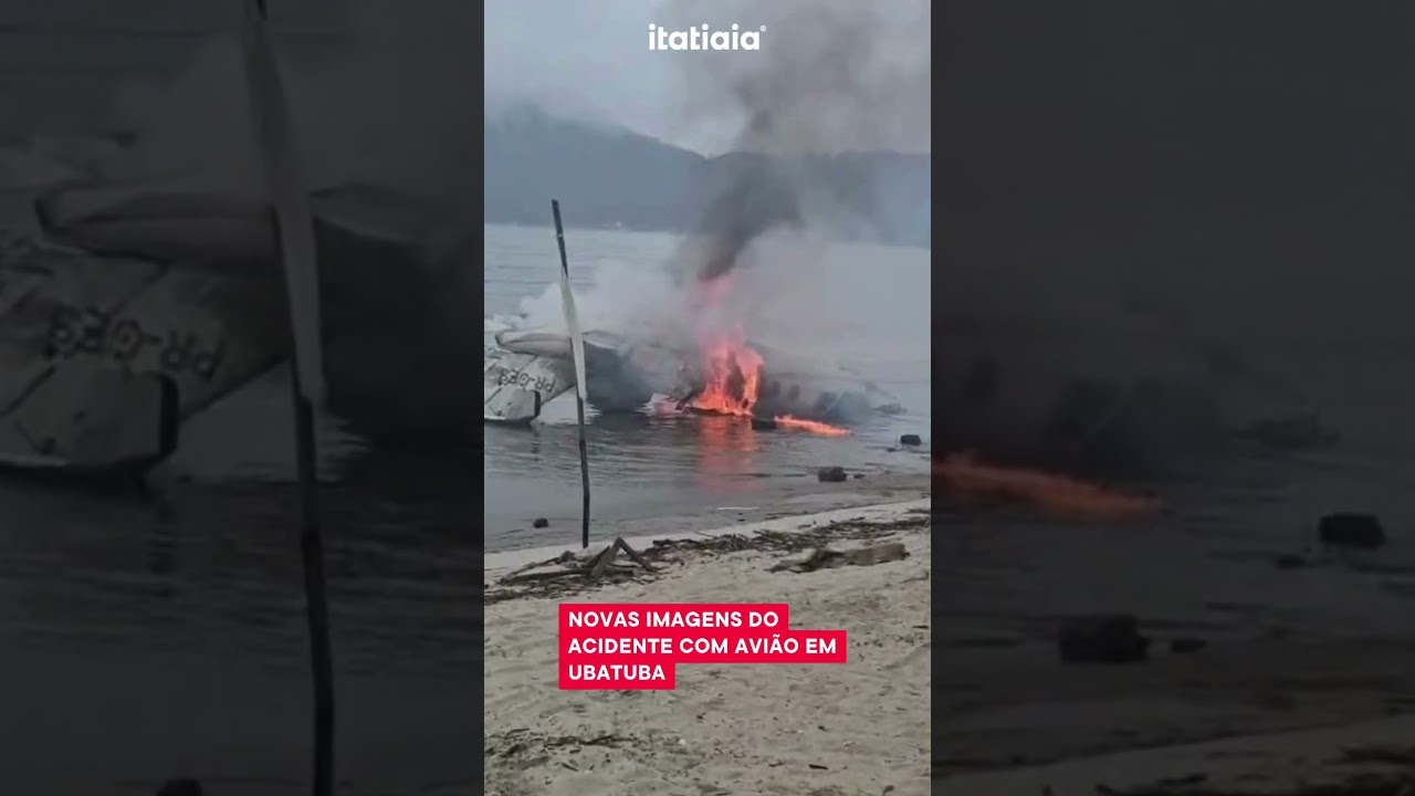 TURISTA MINEIRO GRAVA IMAGENS IMPRESSIONANTES DE AVI&Atilde;O QUE CAIU EM UBATUBA-SP