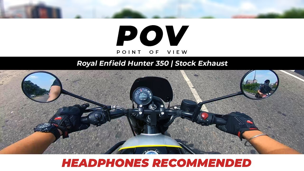 POV - Royal Enfield Hunter 350 | Stock Exhaust - Raw Sound | Eargasm (2K)