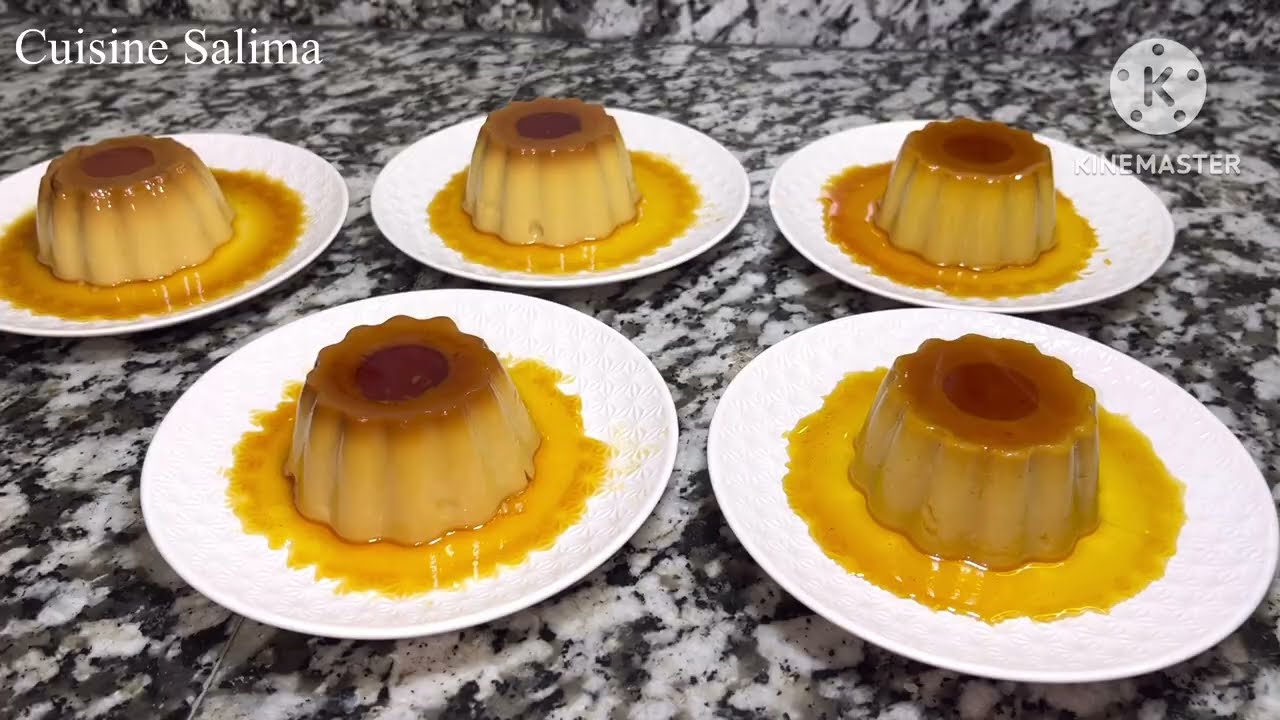 فلان دانيت كراميل بدون بيض ولا كريمة اقتصادي سهل في تحضير