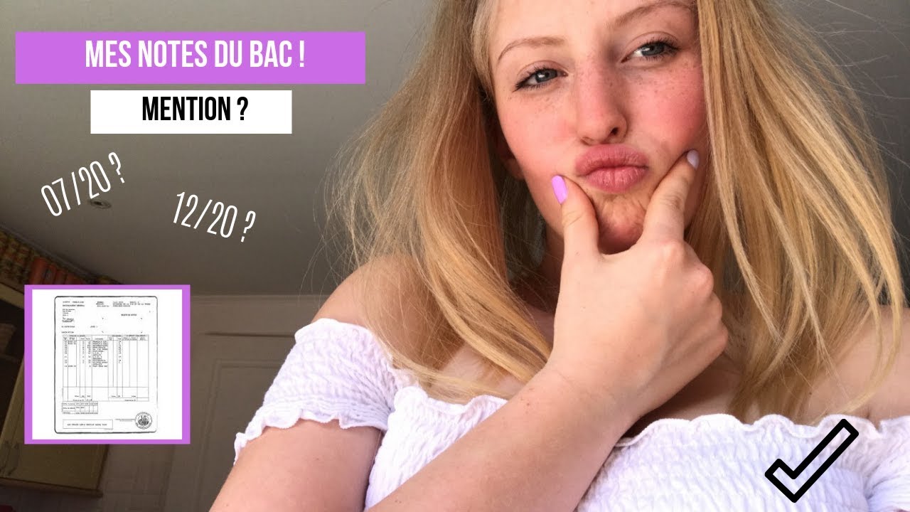MON RELEVÉ DE NOTES I J'AI EU MON BAC ? SANS MENTION ?