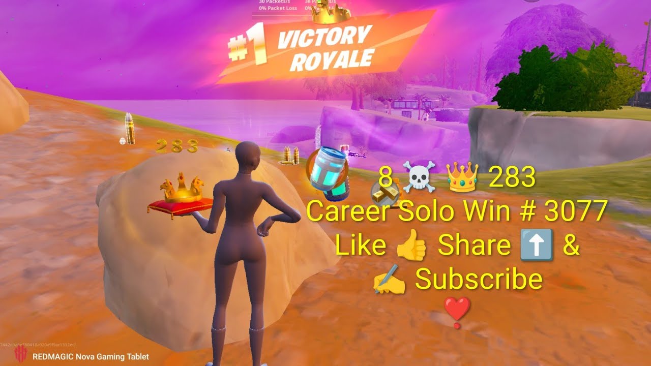 Career Solo Win#3077 Fortnite 8☠️ ZB Victory Royale Chapter 7 Season 1 Solo Win #418 👑#283