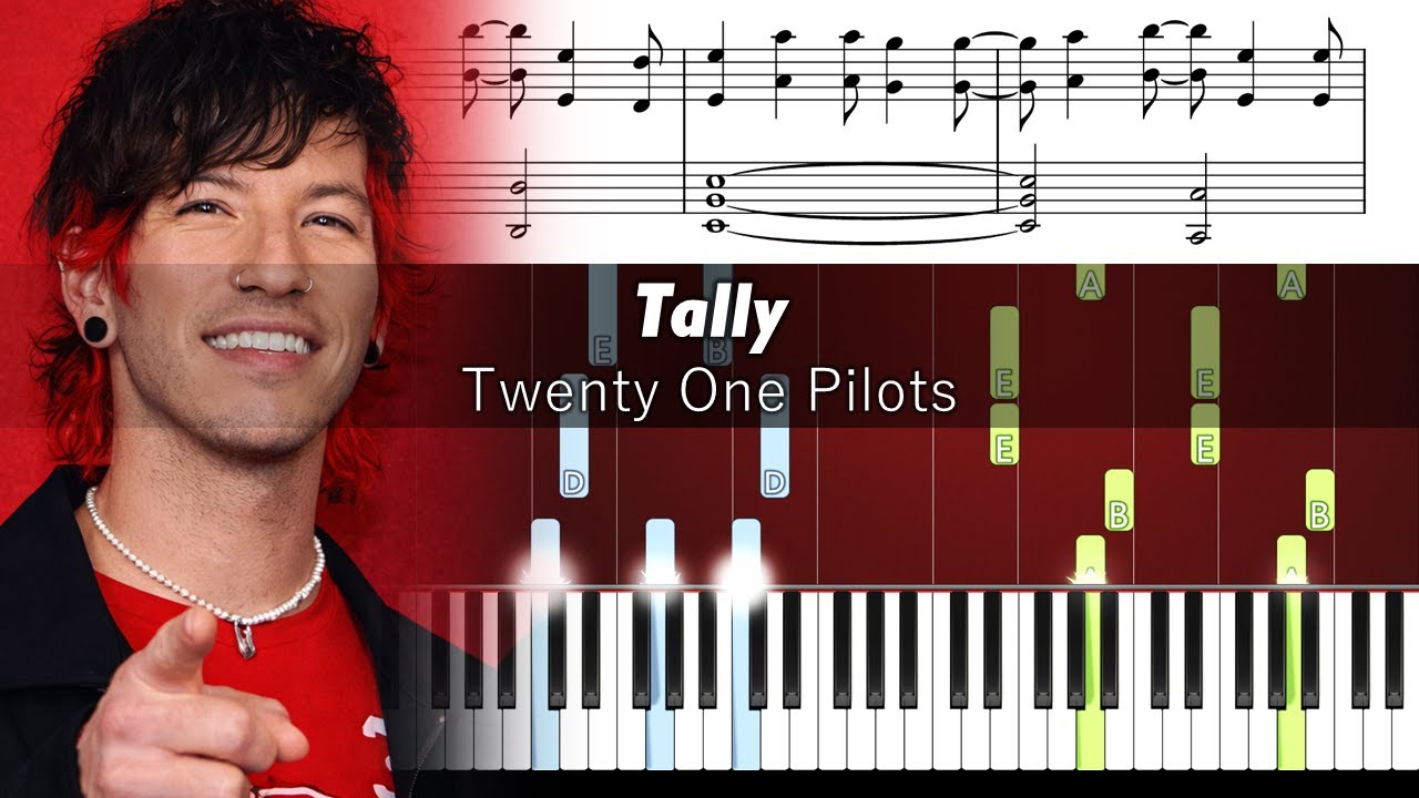 Twenty One Pilots - Tally - Piano Tutorial with Sheet Music