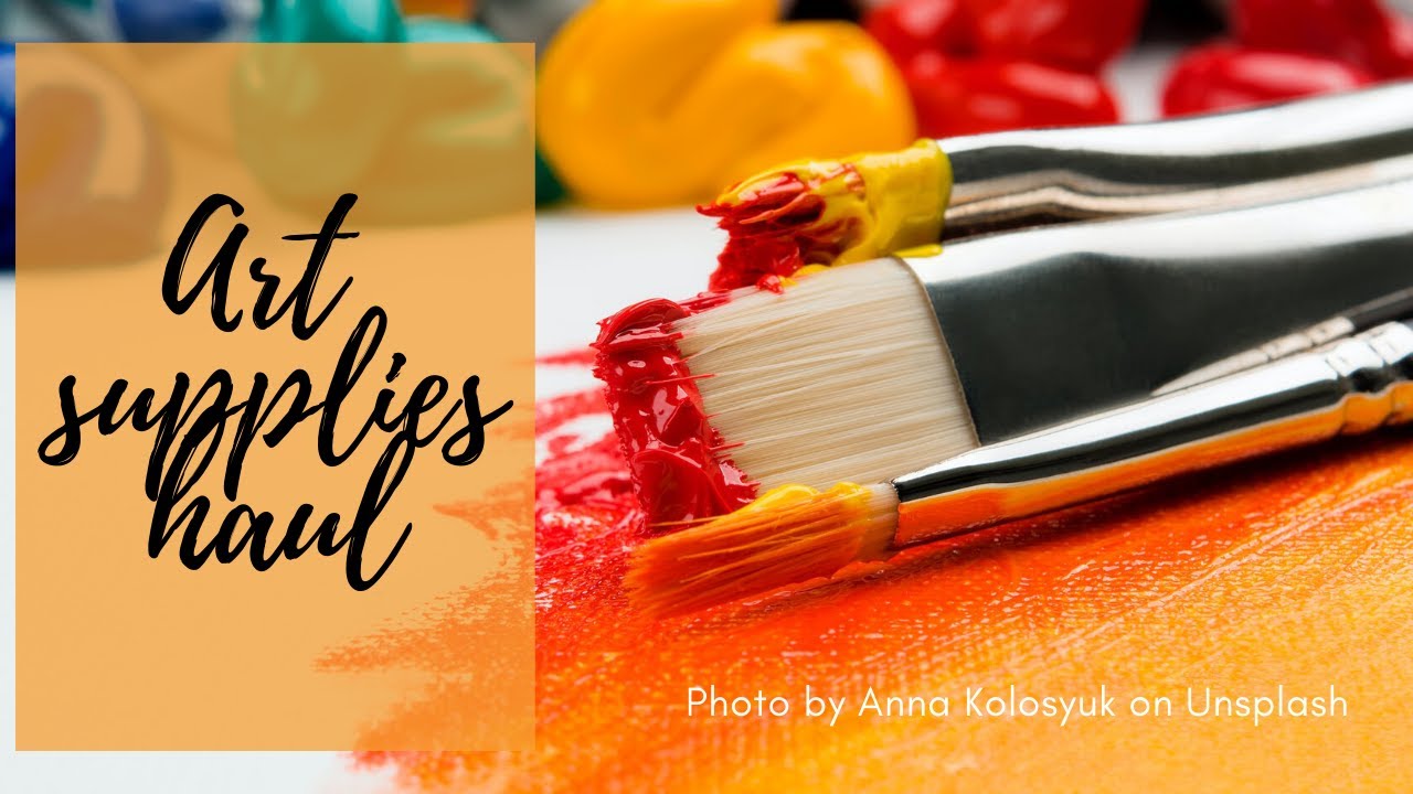 Art supplies haul and journal cover share!