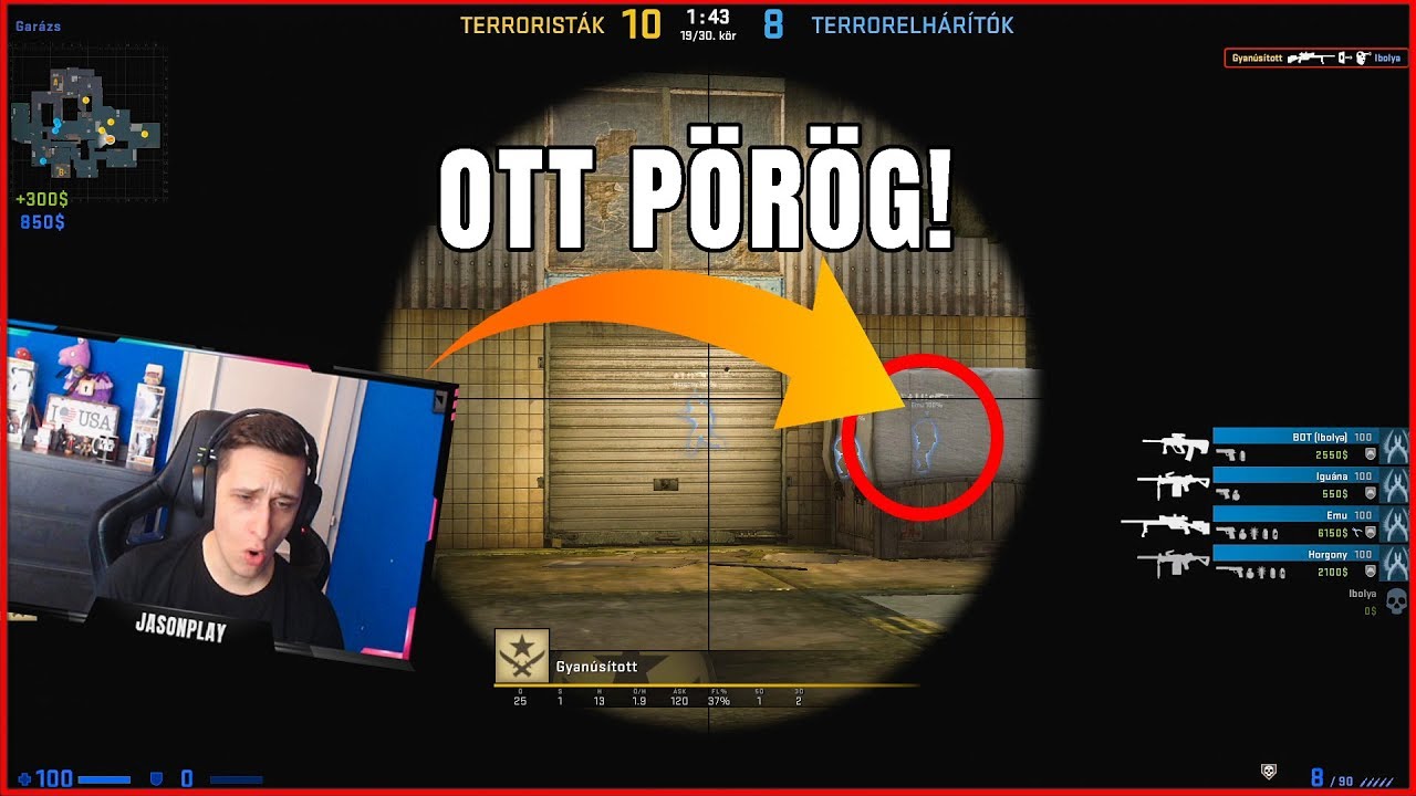 AMIKOR AIMMAL NEM TUDJA HÁTBA LŐNI..😂 | CSGO - Overwatch #1