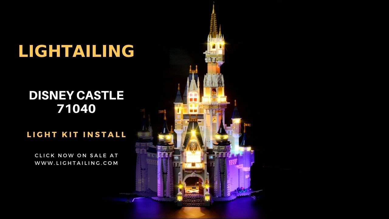 Install Lightailing Light kit In The Lego Disney Castle #71040