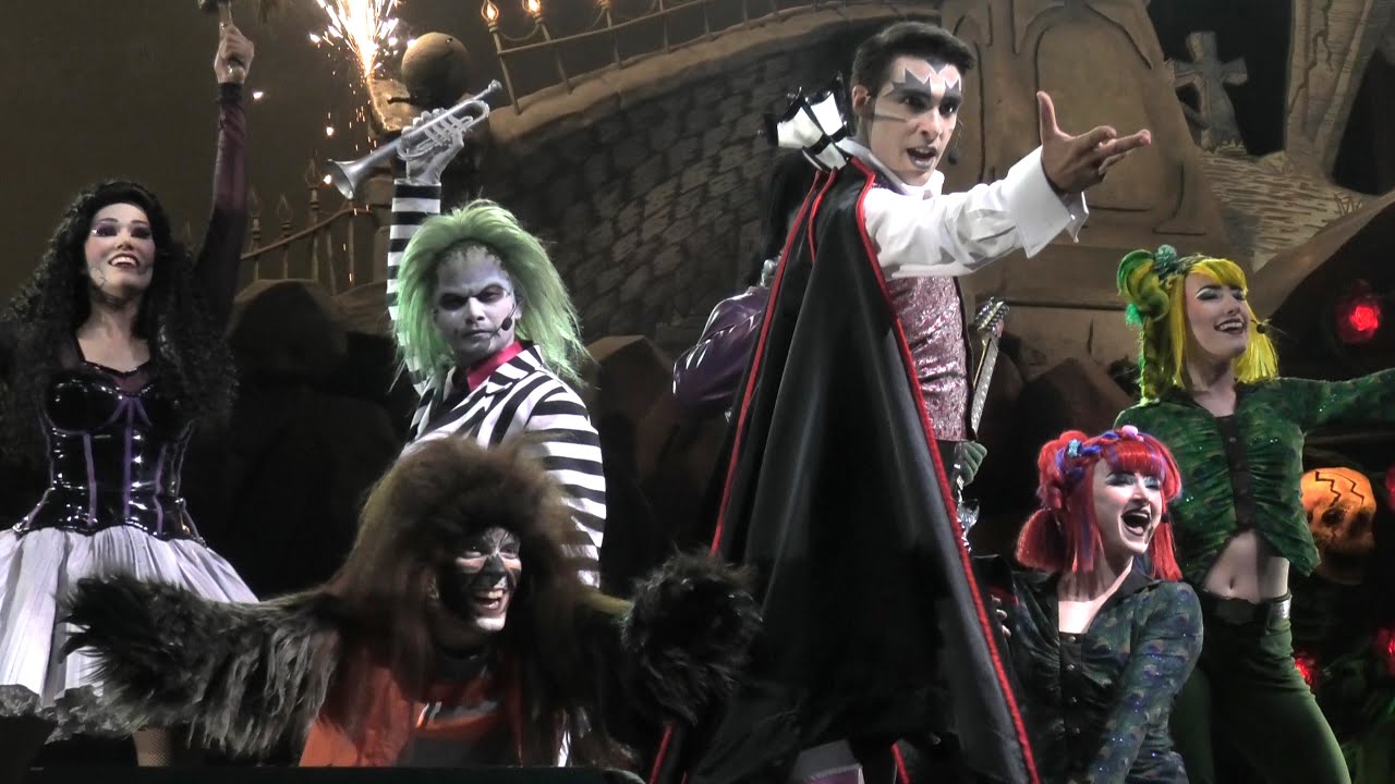 【USJ ユニモン】2024/8/11 1st show  Buggy, Marc, Simon, Jadie, Jacob, Briahna & Siena (やや下手から撮影)