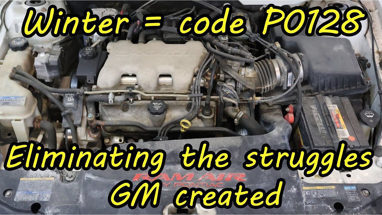 Easy thermostat replacement on a GM 3.4 for code P0128.