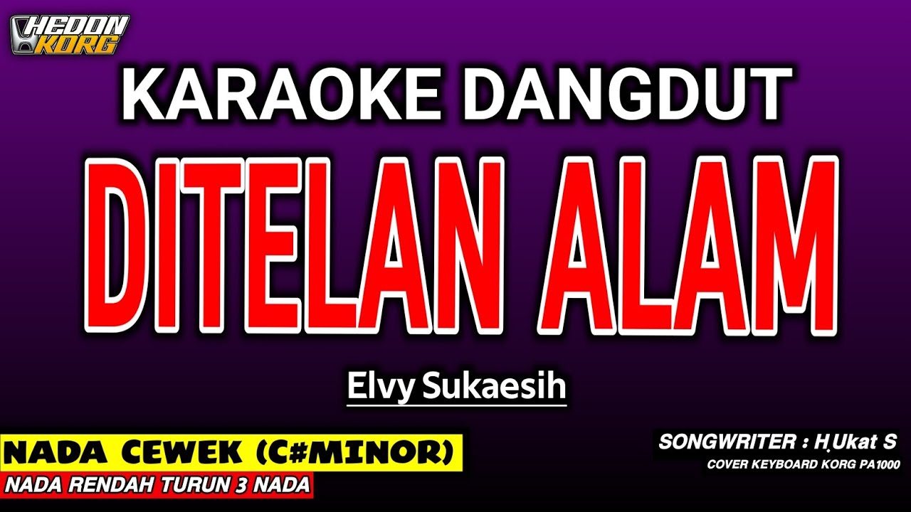 DITELAN ALAM KARAOKE DANGDUT - ELVY SUKAESIH