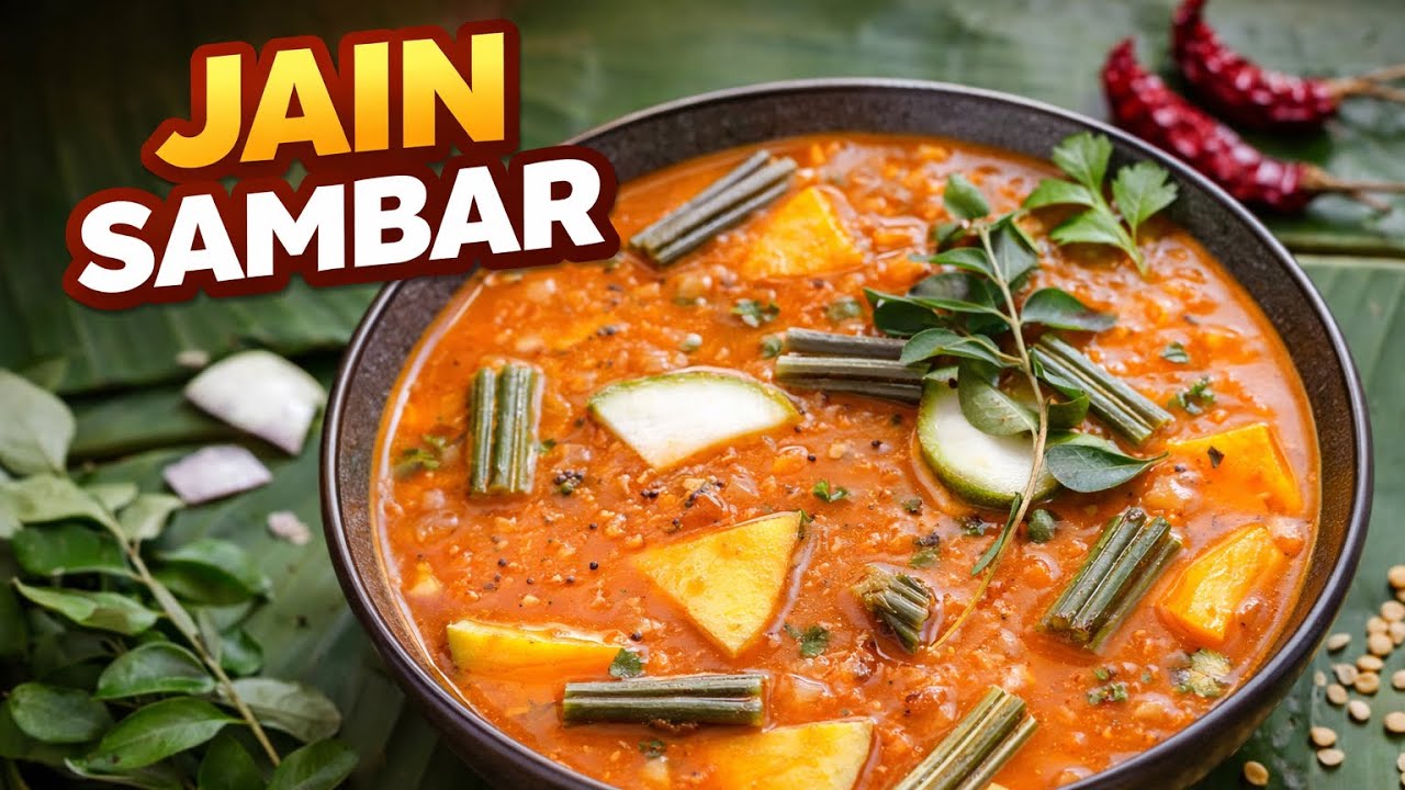 Sambar Recipe l No onion No garlic sambar lJainilicous