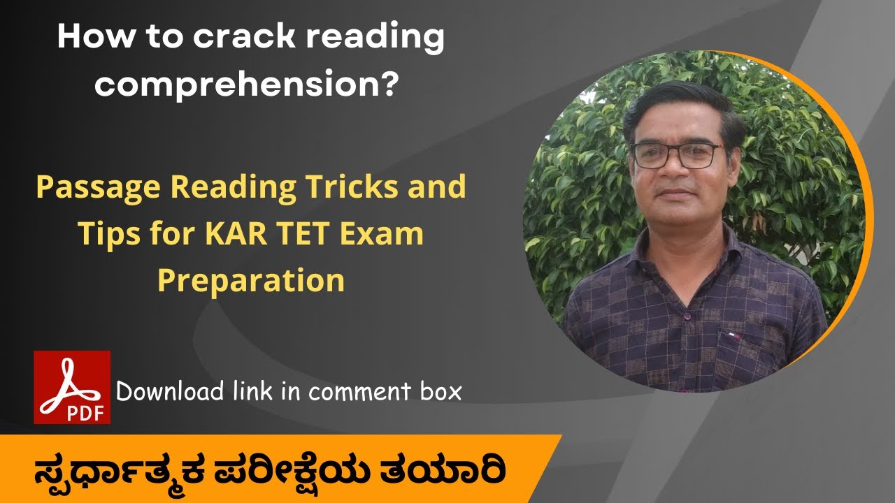 KARTET questions and answers Part 3 | Passage reading for competitive exams | Reading comprehension