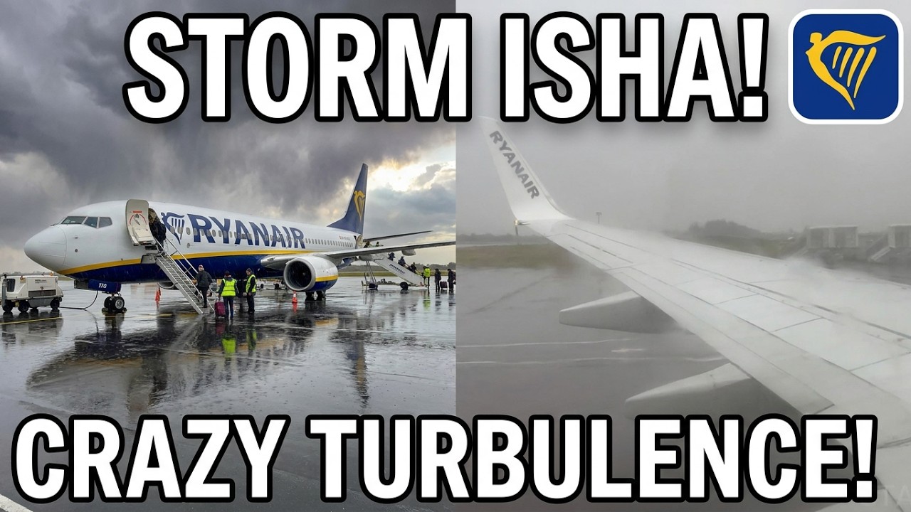 FLYING DURING A STORM! Ryanair | Knock Ireland West - Edinburgh | Boeing 737-800 (Trip Report)