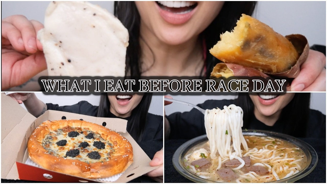 WHAT I EAT BEFORE RACE DAY (ASMR EATING SOUNDS) NO TALKING | SAS-ASMR