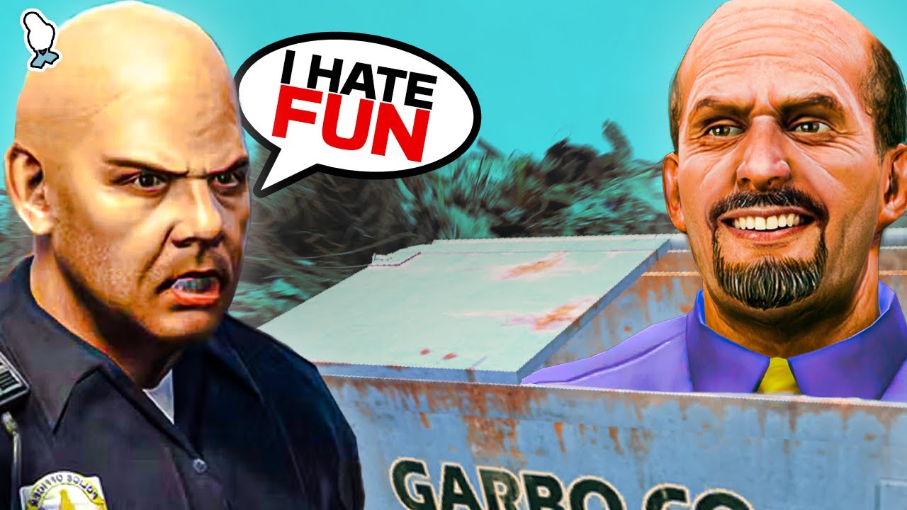 I MADE THE GTA RP COPS HATE GARBAGE BINS...