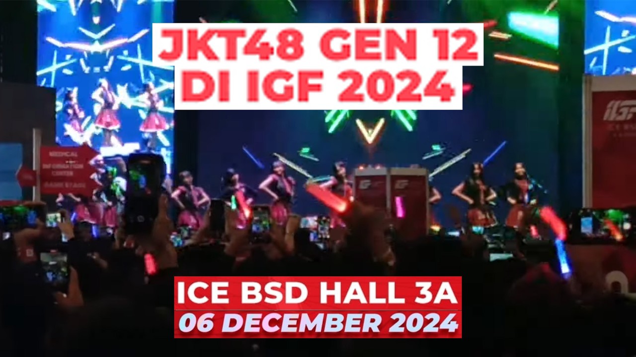[Fancam Far HP Kentang Infinix] JKT48 Gen 12 Live @ Indonesia Game Festival 2024