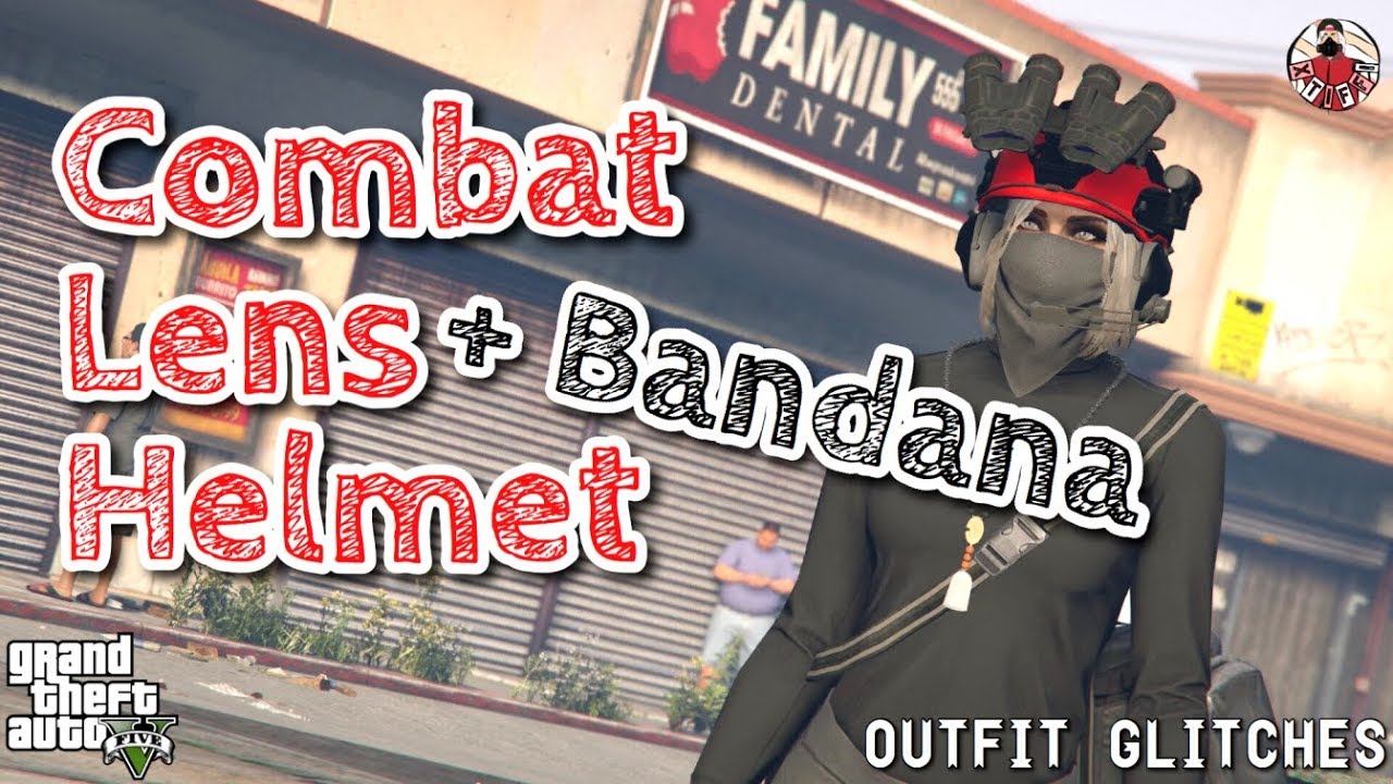 GTA5 | Outfit Glitches: Combat Lens Helmet + Bandana (Female & Male) NO CEO REQUIRED!
