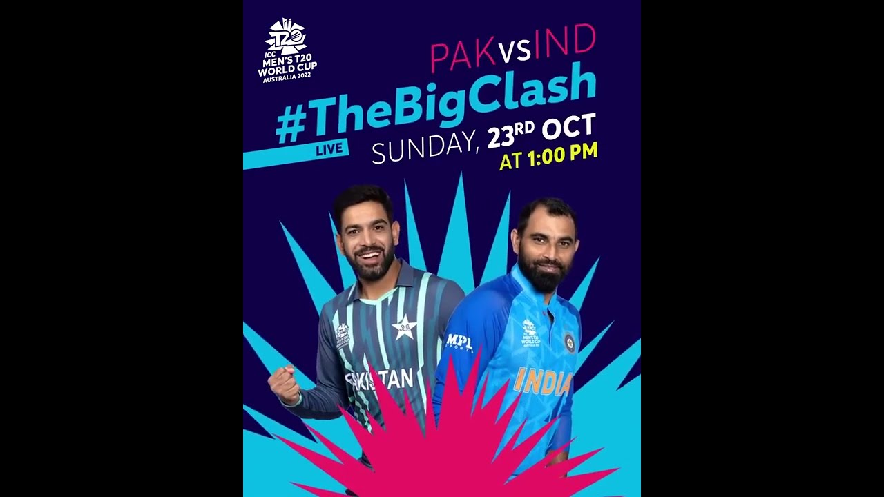 Only 1 day left for #TheBigClash of #PAKvsIND on Sunday, 23rd October at 1:00 PM!