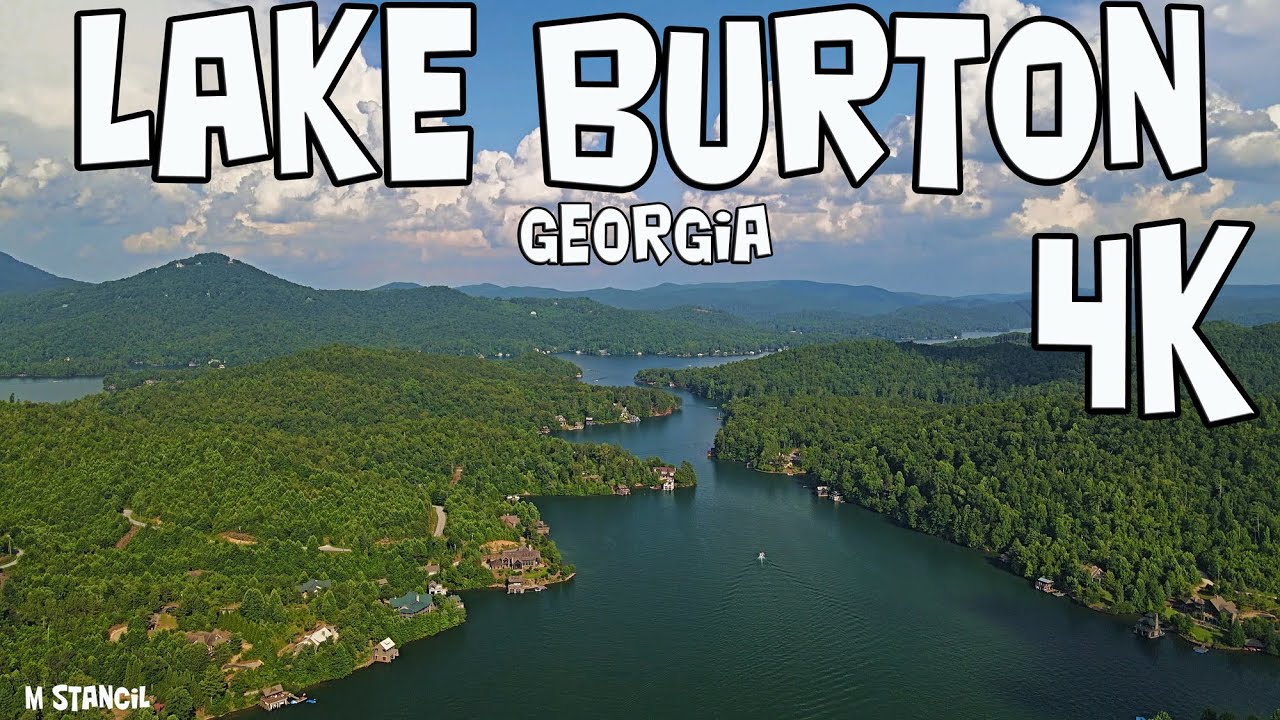 Lake Burton GA 4K (DJI Mavic Air 2 Drone Footage)  Beautiful Lake in the North Georgia Mountains!!