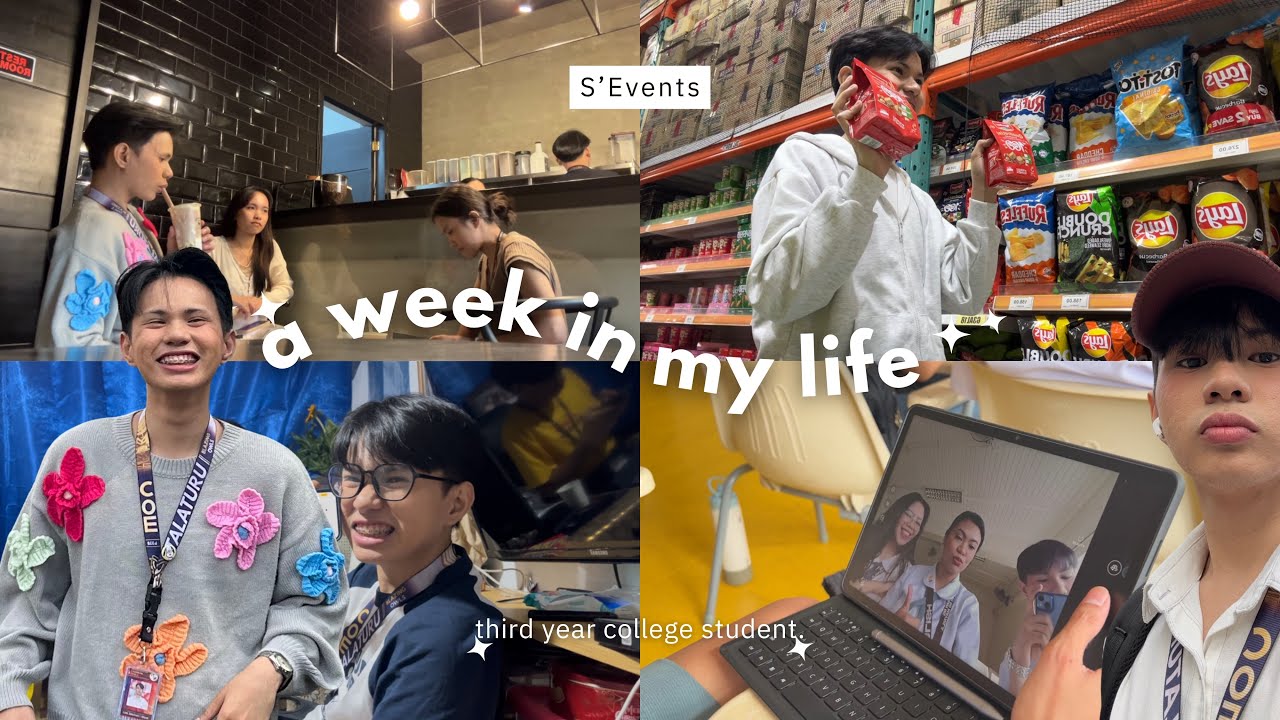 A week in my life, busy days, hangouts, second sem || college diaries ep. 1 🏫📚