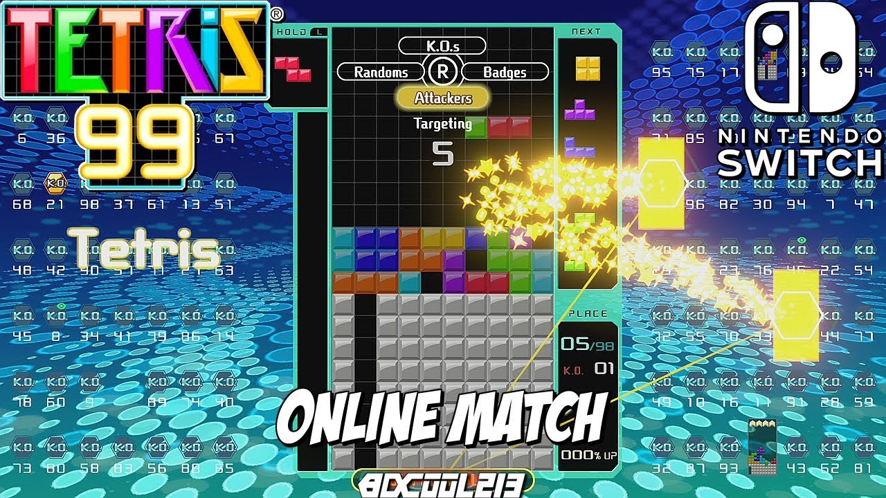 Tetris 99 Gameplay Win - Nintendo Switch Online Match