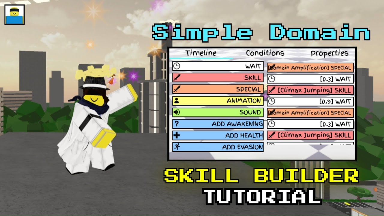How to make ANTI-DOMAIN move in JJS! | Jujutsu Shenanigans Skill Builder Tutorial