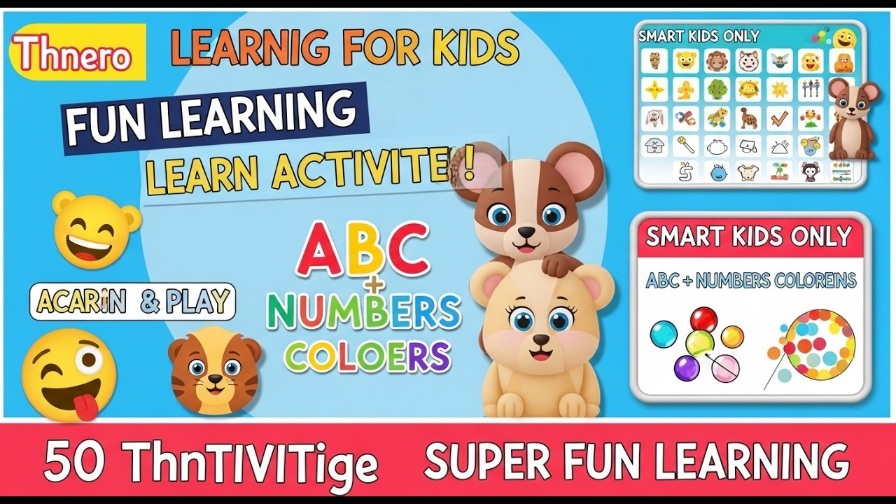 Ultimate Kids Learning Compilation  Fun & Interactive