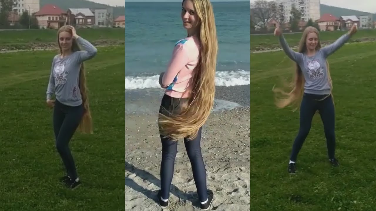 Milena Knyazheskaya (Милена Княжеская) - Wonderful blonde, knee-length hair