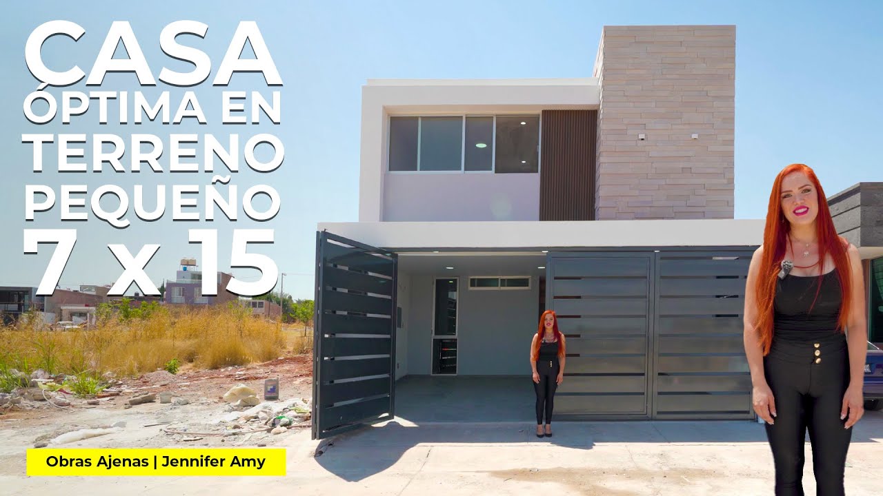 ÓPTIMA CASA con RECÁMARAS AMPLIAS en TERRENO PEQUEÑO en 7 x 15 | Obras Ajenas | Jennifer Amy